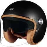 X.G30 - Motorhelm - Zwart - Koolstofvezel - Retro Design