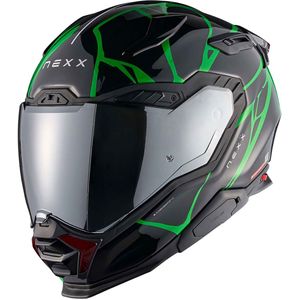 Nexx X.WST3 B-Side, integraalhelm, zwart/groen, S