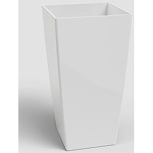 Artevasi Pot, wit, 33 x 33 x 61 cm, bodem 60 cm