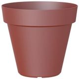 Artevasi Capri, Ronde plastic pot, 40cm, kleur: Donkerrood