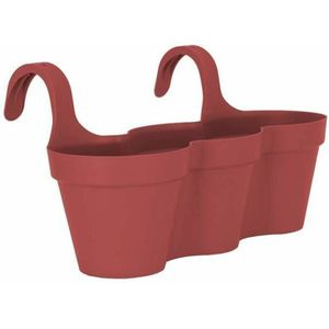 Hangende plantenbak Artevasi Capri 30,5 x 54 x 28 cm 11 L Donkerrood