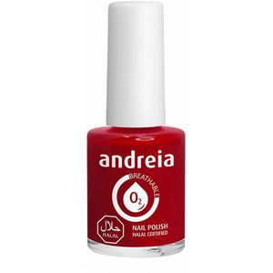 Andreia Halal Ademende Nagellak - Waterdoorlatende Halal Nagellak Veganistisch en Wreedheid - Kleur B17 Rood - Roze tinten 10,5 ml
