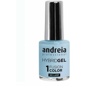 Andreia Professionele hybride gelnagellak, 2 stappen, geen lamp nodig, duurzaam, eenvoudig te verwijderen, Fusion Color H44, blauw