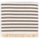 Torres Novas 1845 Strandlaken Barra, Zwart - 100 x 180 cm - 100% Katoen