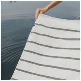 Torres Novas 1845 Strandlaken Boa-Nova, Zwart - 70 x 130 cm - 100% Katoen