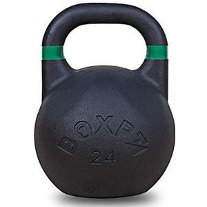 BOXPT equipment Kettlebell Competition Powder Coated, 20 kg, zwart/paars