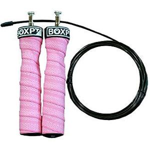 BOXPT springtouw Speed Rope Pro roze (boksen, snelheid, springtouw, cross training, jump rope