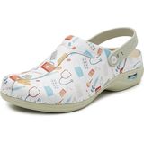 Wash&Go - Medische Klomp - Multicolor - Leer - Antistatisch