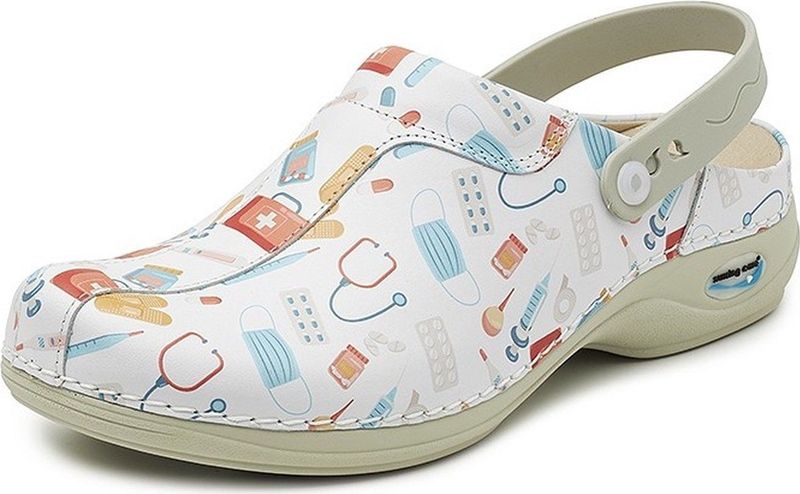 Wash&Go - Medische Klomp - Multicolor - Leer - Antistatisch