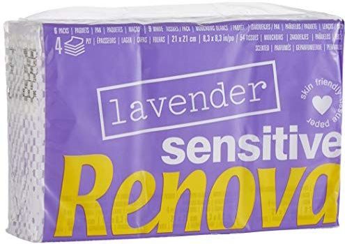 RENOVA Sensitive Lavender Zakdoekjes - 6 verpakkingen Lavendel Parfum (200072943)