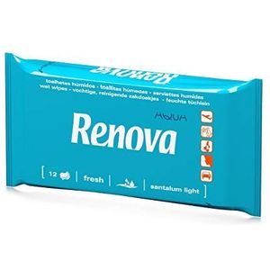 Renova Vochtige doekjes - 12 vochtige en geparfumeerde doekjes