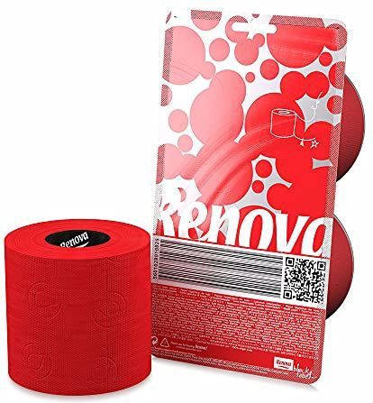 Rood toiletpapier duo