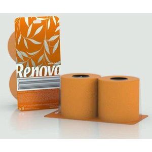 Oranje toiletpapier duo