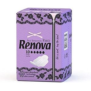 Renova First Maandverband voor 's nachts, 10 stuks, ultradun en super absorberend
