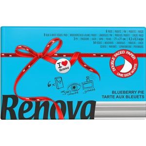 Renova Red Label Zakdoeken, rood, aardbeien-ijsgeur, 6 verpakkingen