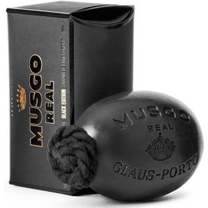 Claus Porto Zeep Musgo Real Bath & Body Black Edition Soap On A Rope 190gr