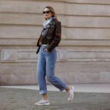 Felmini Versão - Dames Sneaker - Beige - Leer en Suède