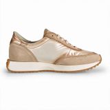 Felmini Versão - Dames Sneaker - Beige - Leer en Suède