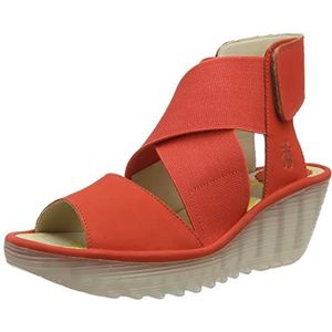 Fly London Yuba385fly Wedge sandaal voor dames, Duivel Rood, 41 EU