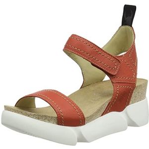 Fly London Sena580fly sandalen met open teen voor dames, Duivel Rood, 9 UK