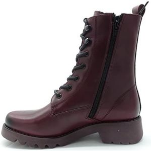 Fly London Dames REID893FLY Combat Boot, Paars (Paarse Zool), 6 UK