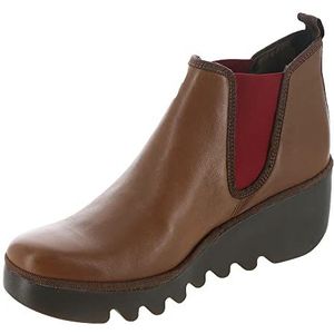 Fly London Byne349fly Chelsea Boot voor dames, Cuoio Rood Elastisch, 40 EU
