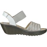 FLY LONDON - Sandaal - Zilver - Sleehak - Met Plateau