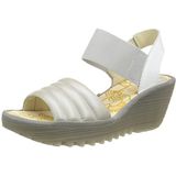 FLY LONDON - Sandaal - Zilver - Sleehak - Met Plateau