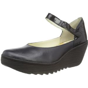 Fly London Dames Yawo345fly Platform, Navy Zwart, 42 EU