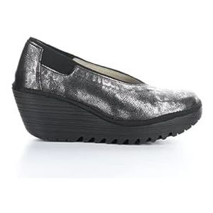 Fly London Yoza438fly Platform voor dames, Zilver, 35 EU