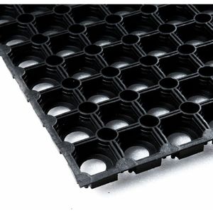 Rubber ringmat 40 x 60 cm - Deurmat voor binnen en buiten