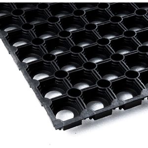 Rubber Ringmat Deurmat voor binnen en buiten