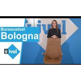 Bureaustoel | Cognac | Elegante uitstraling | Lederen Bekleding