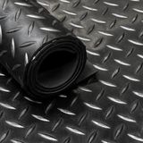 Rubbermat op rol - Diamant 3mm - Breedte 160 cm - Rubber loper - Per strekkende Meter