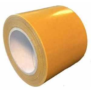 Dubbelzijdige tape voor rubber sportvloeren - 100 mm x 25 meter