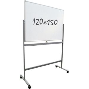 Whiteboard Verrijdbaar - Dubbelzijdig - Magnetisch - 120x150 cm - IVOL
