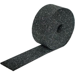 Rubber tegeldrager op rol van 10 meter - breedte 150 mm dikte 10 mm