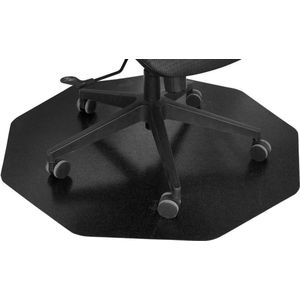 Vloerbeschermer - 9-hoekig - Harde vloer - 96x99 cm - Zwart