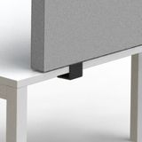 SPACIO - Akoestische Opzetwand - Lichtgrijs - Klemvoet - 160x40 cm