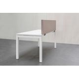 SPACIO - Akoestische Opzetwand - Lichtgrijs - Klemvoet - 160x40 cm