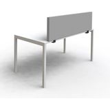 SPACIO - Akoestische Opzetwand - Lichtgrijs - Klemvoet - 160x40 cm