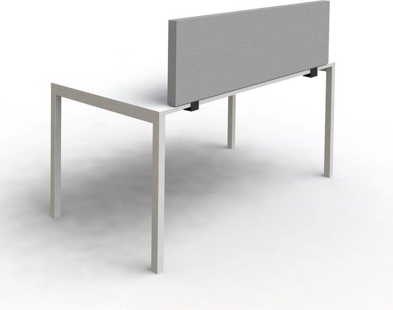 SPACIO - Akoestische Opzetwand - Lichtgrijs - Klemvoet - 160x40 cm