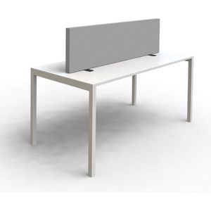 SPACIO akoestische opzetwandx40 cm - Tafelvoet - Lichtgrijs
