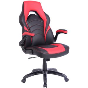 IVOL Gamestoel Prime Rood - Gaming stoel met inklapbare armleuningen - Ergonomische Game stoel