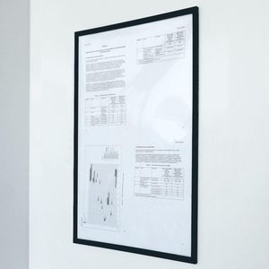 Magnetische documenthouder PRO A4 Zwart - Per stuk