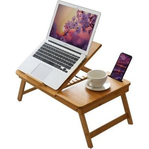 IVOL Laptoptafel Voor Op Schoot Bamboe - Verstelbare Bedtafel