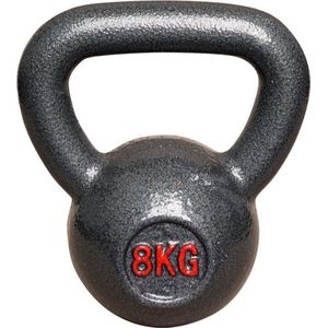 IVOL Kettlebell gietijzer 8 kg - Cast Iron - Professioneel fitness gewicht - Voor Crossfit en Bootcamp - Gietijzeren Kettlebell