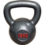 IVOL Kettlebell Gietijzer 15 kg - Cast Iron - Professioneel fitness gewicht - Voor Crossfit en Bootcamp - Gietijzeren Kettlebell