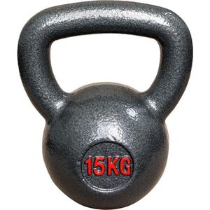 IVOL Kettlebell Gietijzer 15 kg - Cast Iron - Professioneel fitness gewicht - Voor Crossfit en Bootcamp - Gietijzeren Kettlebell