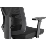 Ergonomische bureaustoel | Zwart | Optimale zithouding | mesh, textiel en kunststof